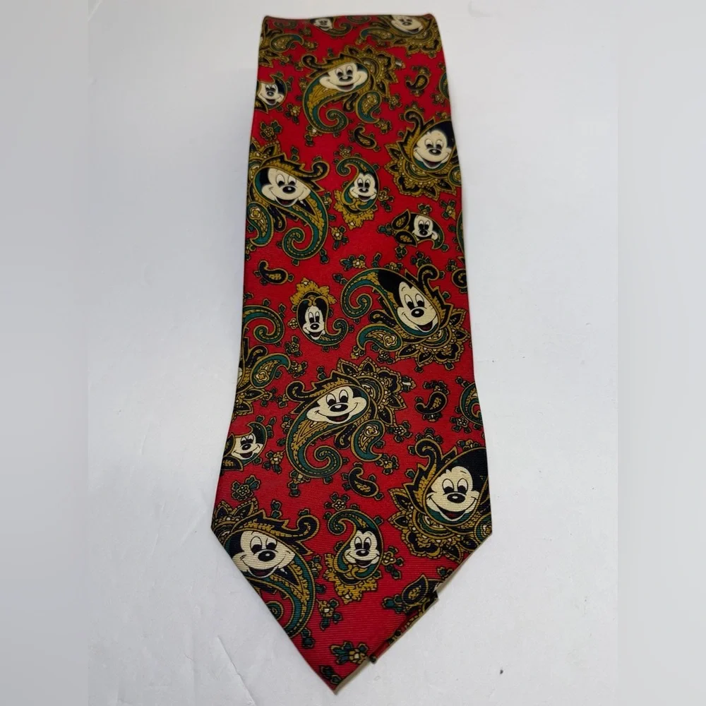 Balancine‎ The Tie Works Disney Mickey Mouse Tie - Vintage - 100% Silk